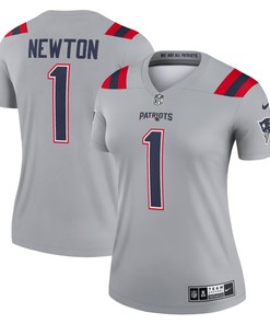 Cam Newton New England Patriots Womens Inverted Legend Jersey - Gray Nfl - Robokeg