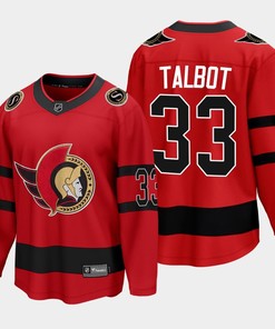 Cam Talbot 33 Ottawa Senators 2022 Special Edition Reverse Retro Red Jersey - Robokeg
