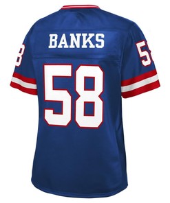 Carl Banks New York Giants Nfl Pro Line Womens Retired Player Jersey - Royal - Robokeg