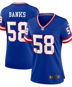 Carl Banks New York Giants Womens Classic Retired Player Game Jersey - Royal Nfl - Robokeg
