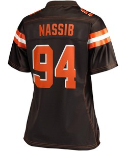 Carl Nassib Cleveland Browns Nfl Pro Line Womens Player Jersey - Brown - Robokeg