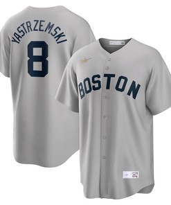 Carl Yastrzemski Boston Red Sox Road Cooperstown Collection Player Jersey - Gray Mlb - Robokeg