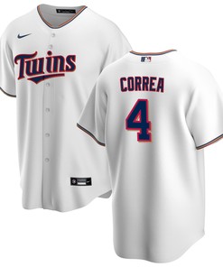 Carlos Correa 4 Minnesota Twins Home Jersey - White Jersey - Robokeg