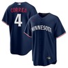 Carlos Correa 4 Minnesota Twins Team Logo Alternate Men Jersey - Navy - Robokeg