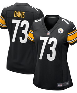 Carlos Davis Pittsburgh Steelers Womens Game Jersey - Black Nfl - Robokeg