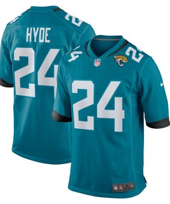 Carlos Hyde Jacksonville Jaguars Game Jersey - Teal Nfl - Robokeg