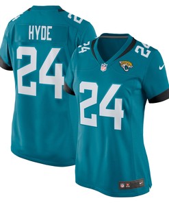Carlos Hyde Jacksonville Jaguars Womens Game Jersey - Teal Nfl - Robokeg
