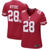 Carlos Hyde San Francisco 49ers Nike Womens Game Jersey - Scarlet - Robokeg