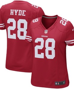 Carlos Hyde San Francisco 49ers Nike Womens Game Jersey - Scarlet - Robokeg