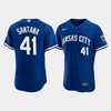Carlos Santana 41 Kansas City Royals Men's 2022-23 Alternate Jersey - Royal Jersey - Robokeg