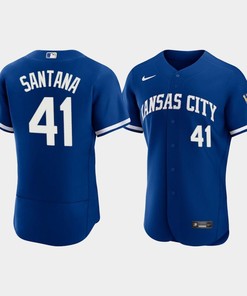Carlos Santana 41 Kansas City Royals Men's 2022-23 Alternate Jersey - Royal Jersey - Robokeg