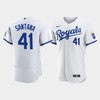 Carlos Santana 41 Kansas City Royals Men's 2022-23 Home Jersey - White Jersey - Robokeg