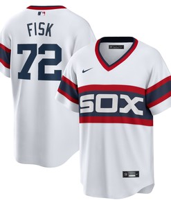 Carlton Fisk Chicago White Sox Home Cooperstown Collection Team Player Jersey - White Mlb - Robokeg