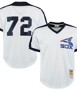 Carlton Fisk Chicago White Sox Mitchell & Ness Cooperstown Mesh Batting Practice Jersey - White Mlb - Robokeg