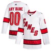 Carolina Hurricanes Adidas 2020/21 Away Custom Authentic Jersey - White Custom Jerseys Nhl - Robokeg
