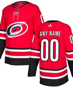 Carolina Hurricanes Adidas Authentic Custom Jersey Red Custom Jerseys Nhl - Robokeg