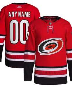 Carolina Hurricanes Adidas Home Primegreen Authentic Pro Custom Jersey - Red Custom Jerseys Nhl - Robokeg