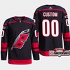Carolina Hurricanes Custom 00 Black 25th Anniversary 2022-23 Home Jersey - Robokeg