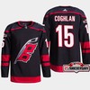 Carolina Hurricanes Dylan Coghlan 15 Black 25th Anniversary 2022-23 Home Jersey - Robokeg