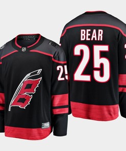 Carolina Hurricanes Ethan Bear 25 2022-23 Primary Home Black Jersey Breakaway Player - Robokeg