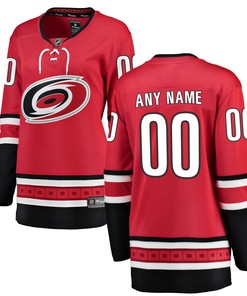 Carolina Hurricanes Fanatics Branded Womens Home Breakaway Custom Jersey - Red Custom Jerseys Nhl - Robokeg