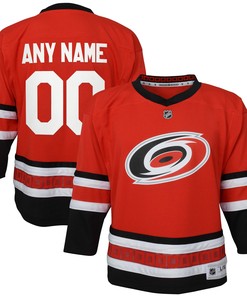 Carolina Hurricanes Home Replica Custom Jersey - Red Custom Jerseys Nhl - Robokeg