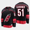 Carolina Hurricanes Jake Gardiner 2022-23 Primary Home Black 51 Jersey Breakaway Player - Robokeg