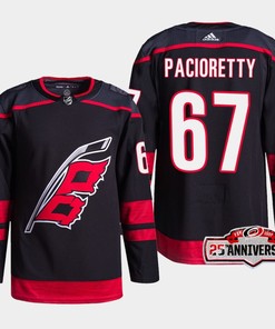 Carolina Hurricanes Max Pacioretty 67 Black 25th Anniversary 2022-23 Home Jersey - Robokeg