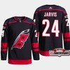 Carolina Hurricanes Seth Jarvis 24 Black 25th Anniversary 2022-23 Home Jersey - Robokeg