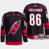 Carolina Hurricanes Teuvo Teravainen 86 Black 25th Anniversary 2022-23 Home Jersey - Robokeg