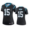 Carolina Panthers #15 Chris Hogan Black Legend Jersey - Womens - Robokeg