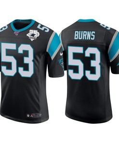Carolina Panthers 25th Anniversary Brian Burns Black Vapor Limited Jersey - Robokeg