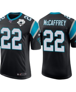 Carolina Panthers 25th Anniversary Christian Mccaffrey Black Vapor Limited Jersey - Robokeg