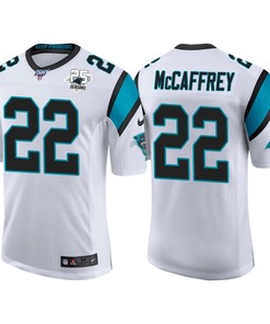Carolina Panthers 25th Anniversary Christian Mccaffrey White Vapor Limited Jersey - Robokeg