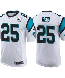 Carolina Panthers 25th Anniversary Eric Reid White Vapor Limited Jersey - Robokeg