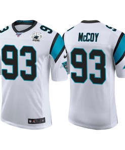 Carolina Panthers 25th Anniversary Gerald Mccoy White Vapor Limited Jersey - Robokeg