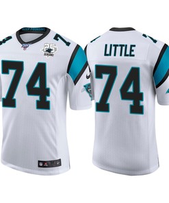 Carolina Panthers 25th Anniversary Greg Little White Vapor Limited Jersey - Robokeg