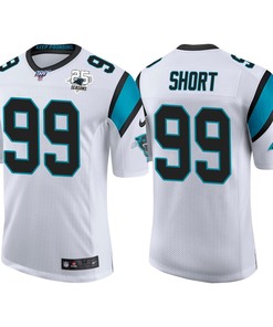 Carolina Panthers 25th Anniversary Kawann Short White Vapor Limited Jersey - Robokeg