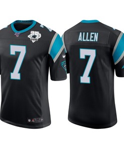 Carolina Panthers 25th Anniversary Kyle Allen Black Vapor Limited Jersey - Robokeg