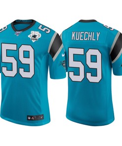 Carolina Panthers 25th Anniversary Luke Kuechly Blue Classic Limited Jersey - Robokeg