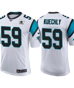Carolina Panthers 25th Anniversary Luke Kuechly White Vapor Limited Jersey - Robokeg