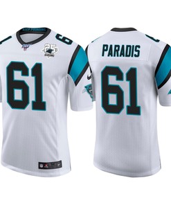 Carolina Panthers 25th Anniversary Matt Paradis White Vapor Limited Jersey - Robokeg