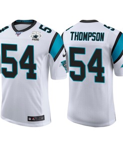 Carolina Panthers 25th Anniversary Shaq Thompson White Vapor Limited Jersey - Robokeg