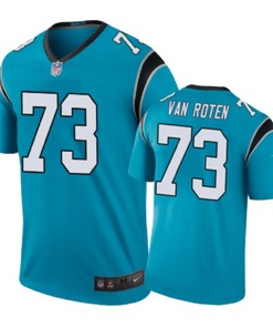 Carolina Panthers #73 Greg Van Roten Nike Color Rush Blue Jersey - Robokeg