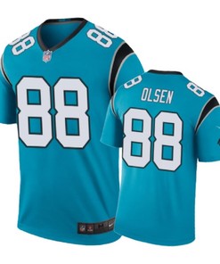 Carolina Panthers #88 Greg Olsen Nike Color Rush Blue Jersey - Robokeg