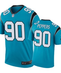 Carolina Panthers #90 Julius Peppers Nike Color Rush Blue Jersey - Robokeg