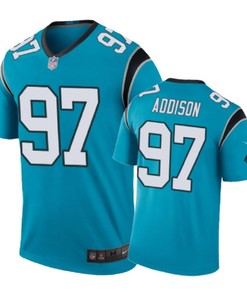 Carolina Panthers #97 Mario Addison Nike Color Rush Blue Jersey - Robokeg