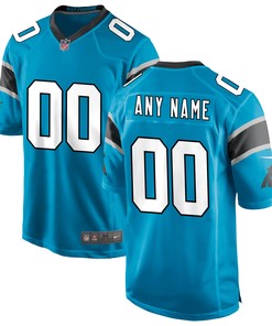 Carolina Panthers Alternate Custom Game Jersey - Blue Custom Jerseys Nfl - Robokeg