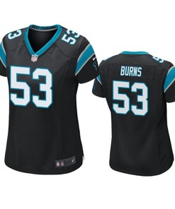 Carolina Panthers Brian Burns 2019 Nfl Draft Black Game Womens Jersey - Robokeg