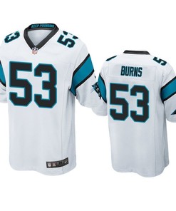 Carolina Panthers Brian Burns 2019 Nfl Draft White Game Jersey - Robokeg